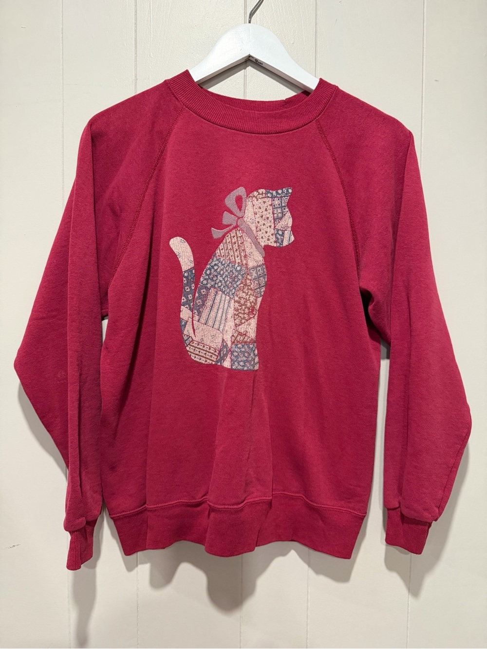 Hanes Raspberry Crewneck Sweatshirt